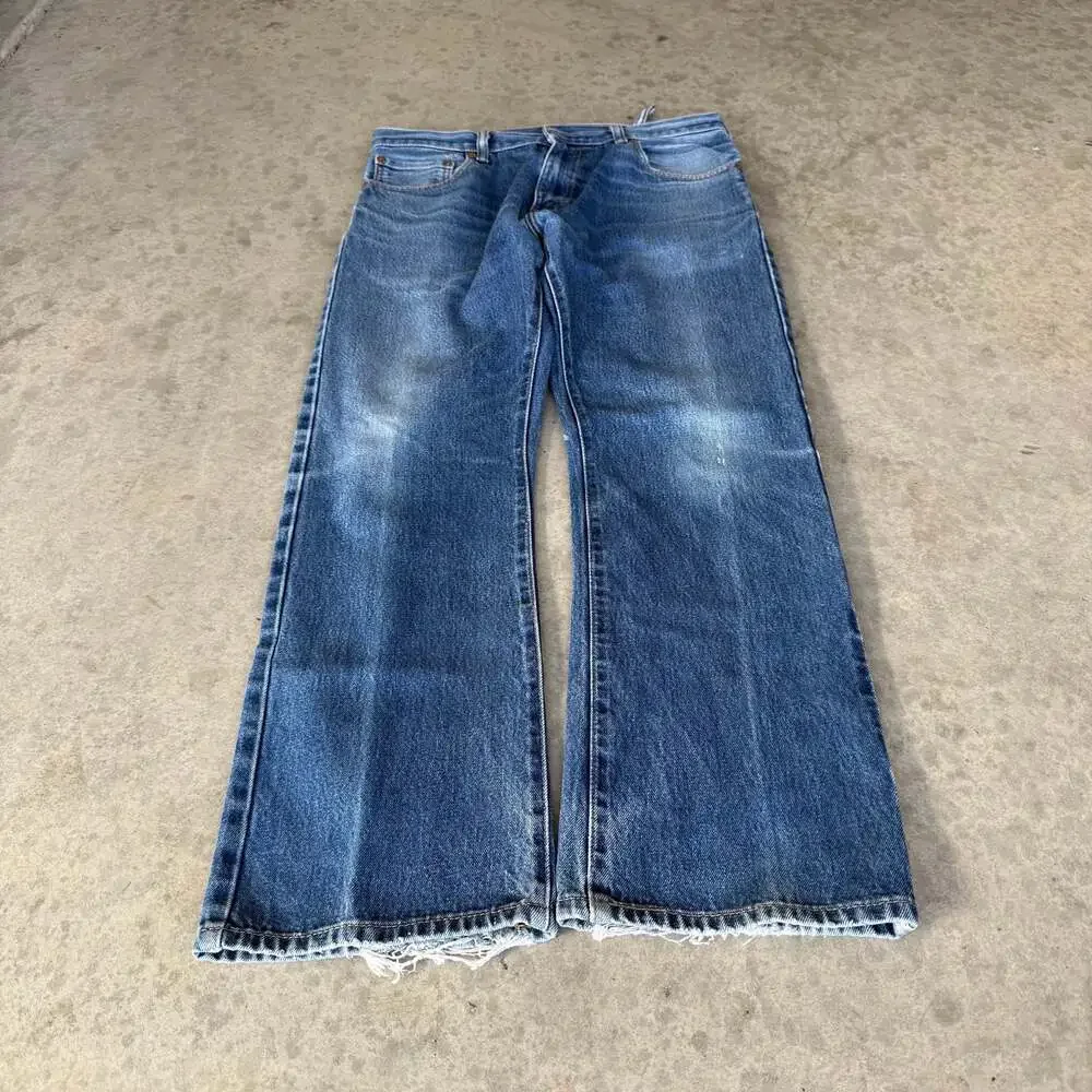 Levi's 517 Vintage Blue Wash Bootcut Denim Jeans